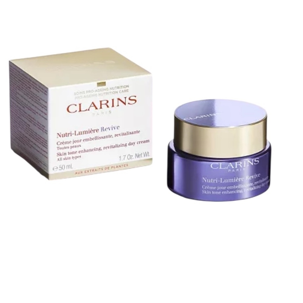 Clarins Nutri-Lumière Revive Revitalizing Day Cream 1.7oz 50ml New In Box Sealed